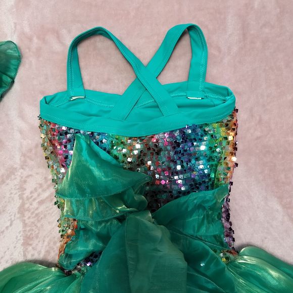 Weissman Let It Shine 6782 Sz IC S/M Bodice Skirt Competition Theater Choker - Picture 5 of 15